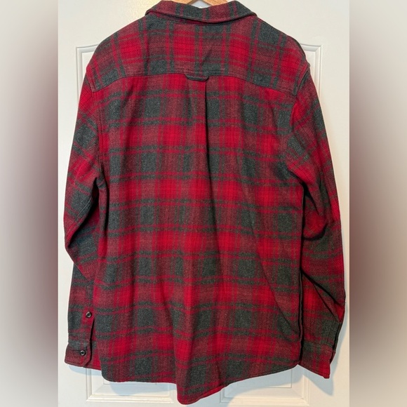 Orvis Big Bear Heavyweight Flannel Shirt XL – Red/Gray Plaid - Picture 4 of 7